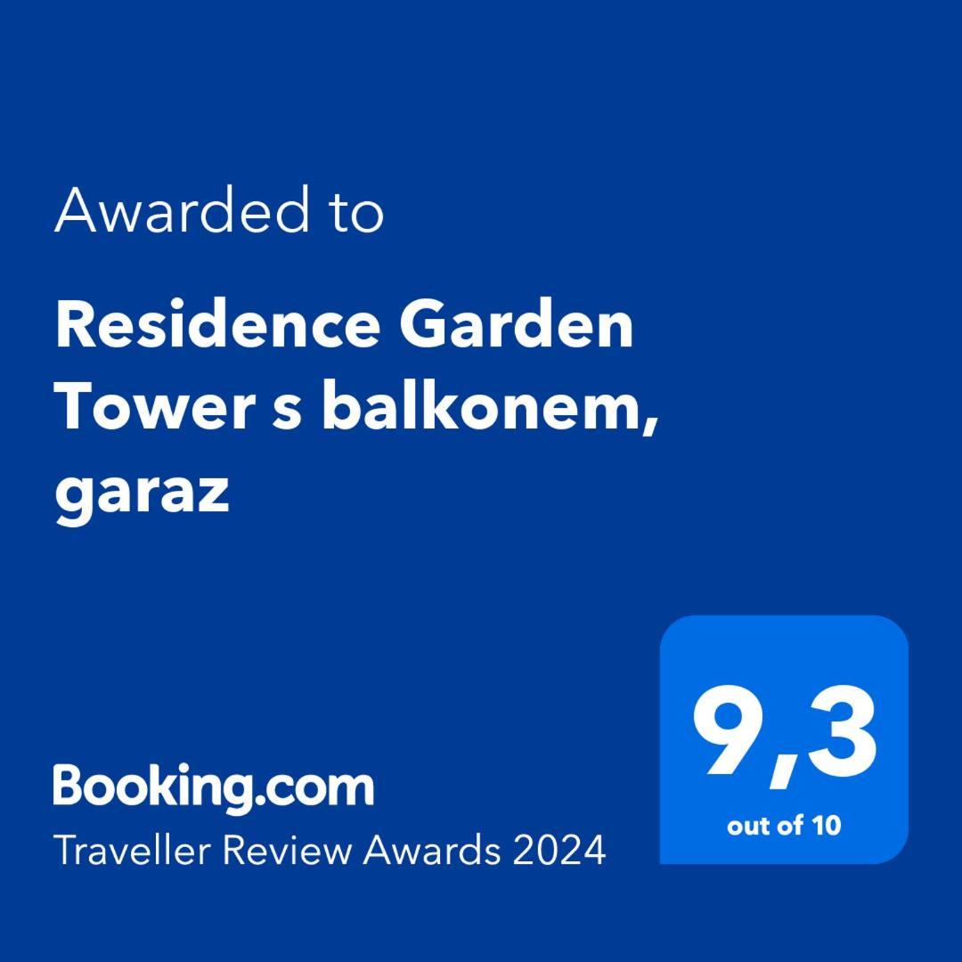 Residence Garden Tower S Balkonem, Garaz Praag Buitenkant foto
